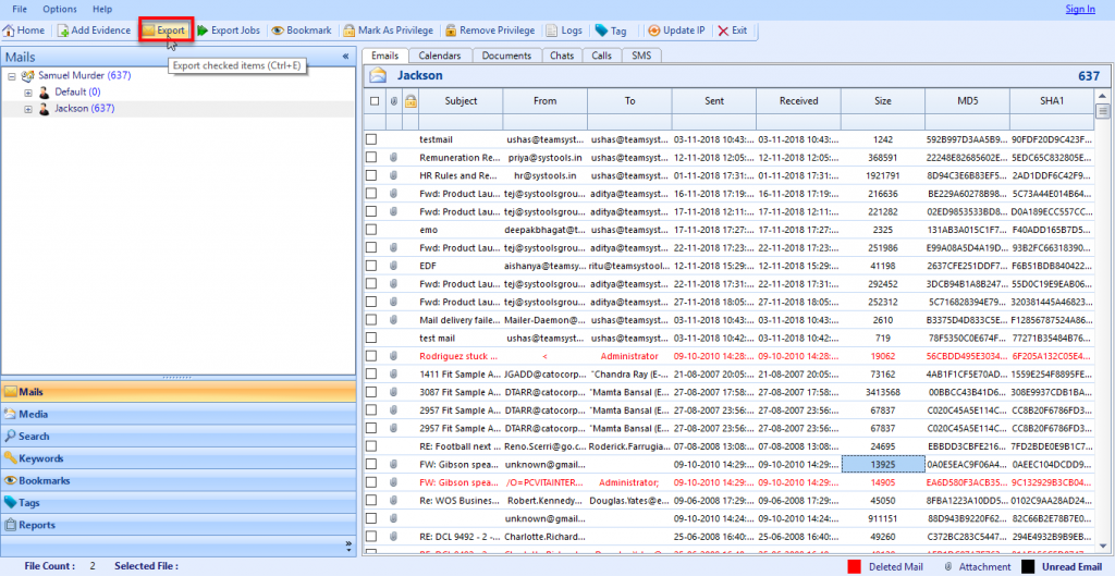 folder file list export to .csv