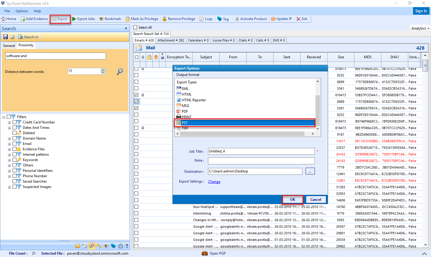 microsoft office 365 ediscovery export tool