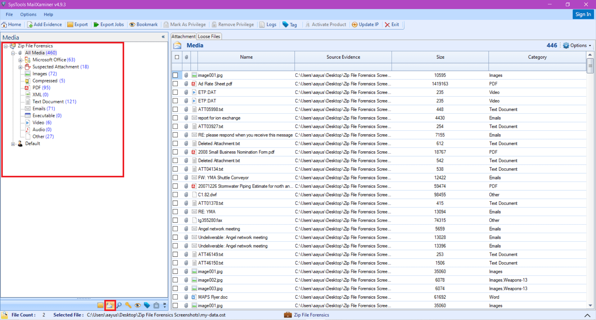 encase how to view zip files